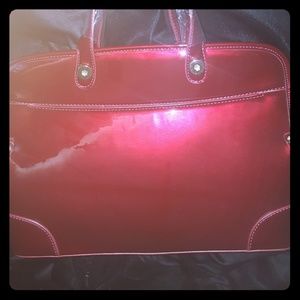 Burgundy Patent Leather Bag